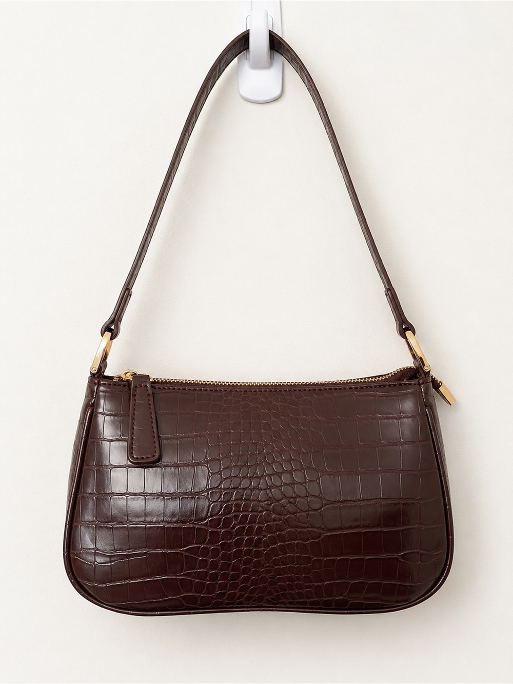 Tell Me Lies Screen-Worn Lucy Albright Ever New Croc Shoulder Bag Marked “Lucy”